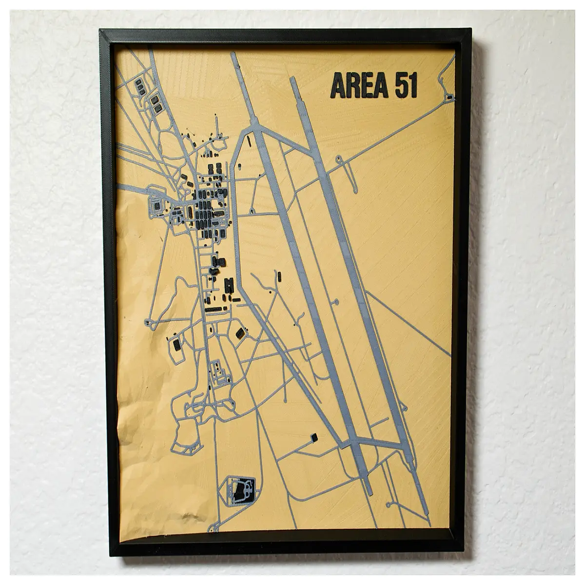area 51 wall art canvas print alien conspiracy sci fi decor for bedroom office gaming room