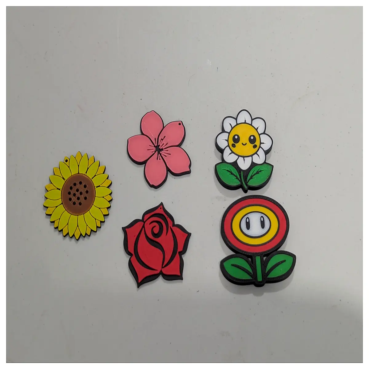 cute flower keychain for women girls bag charm dangle pendant jewelry gift