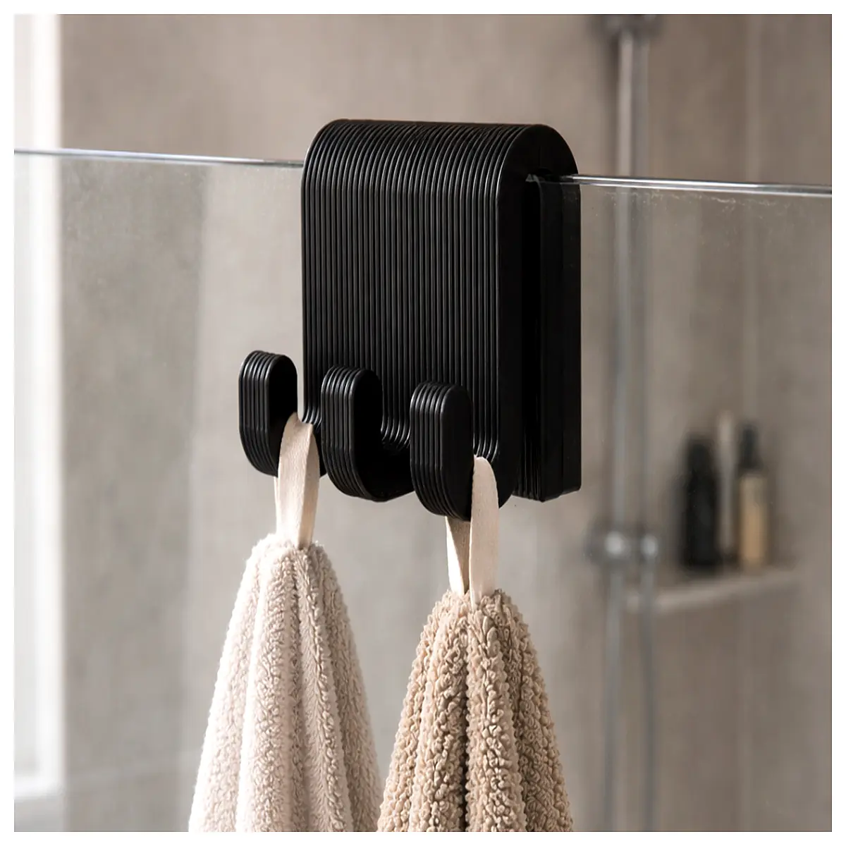 bathroom shower caddy hanging organizer 3 tier minimalist hooks for shampoo bottles towels bath accessories wall mounted storage rack
