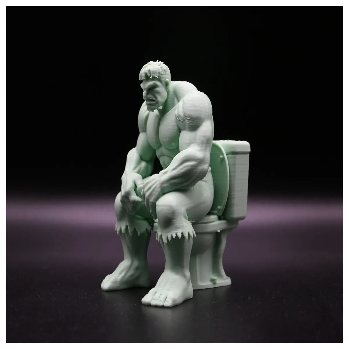 hulk sitting on toilet funny meme decor wall art poster sticker for bathroom bedroom