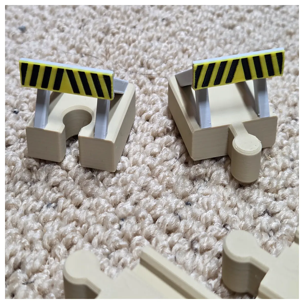wooden train track stopper buffer bumper for compatible railway accessories safety end cap