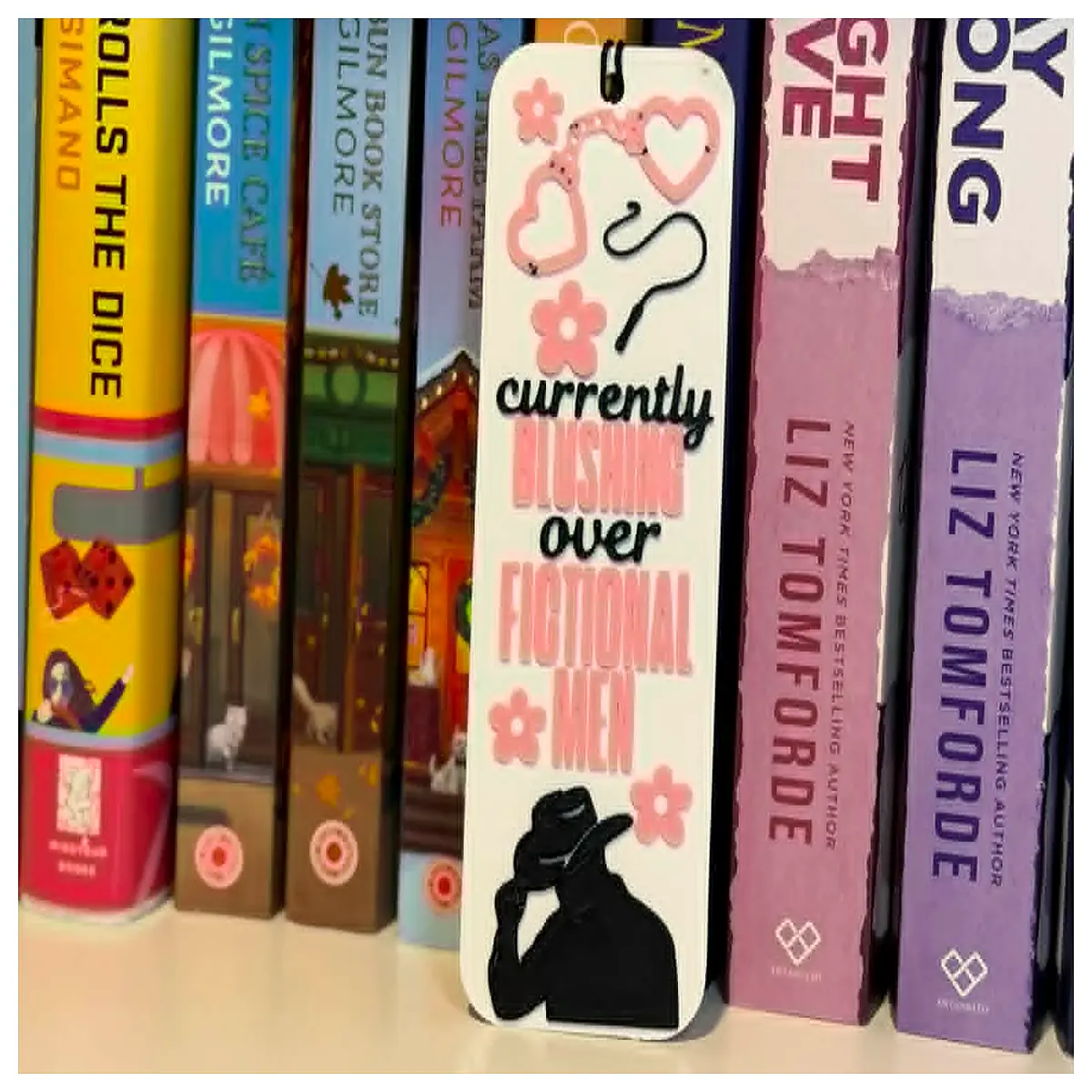 blushing male character bookmark anime aesthetic cute kawaii stationery book lovers