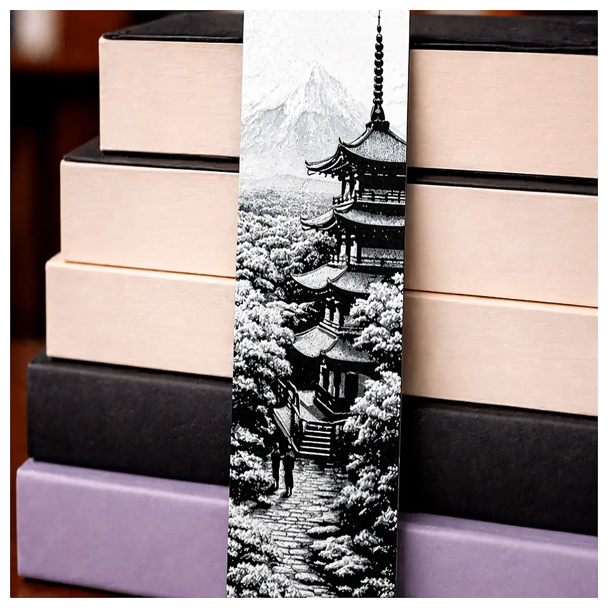 japan mount fuji metal bookmark aesthetic kawaii stationery students reading lovers