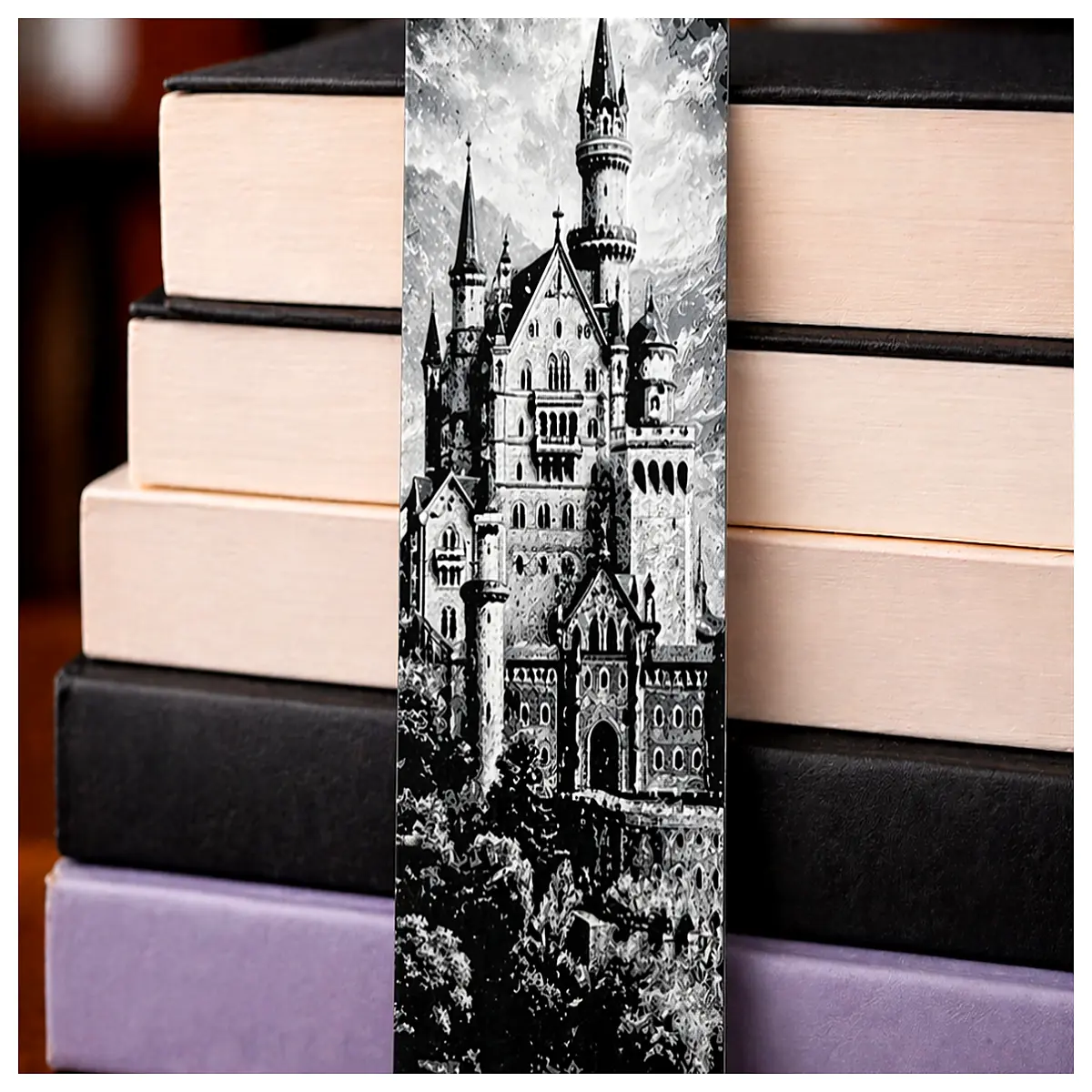 neuschwanstein castle bookmark metal 0 2mm stainless steel travel souvenir students