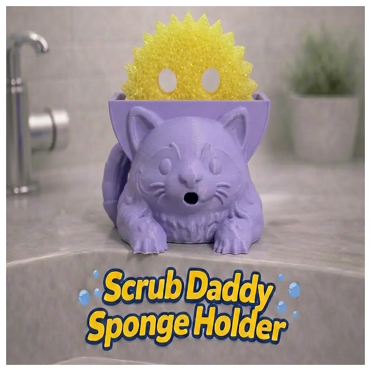 scrub daddy sink holder rack for sponge organizer countertop storage