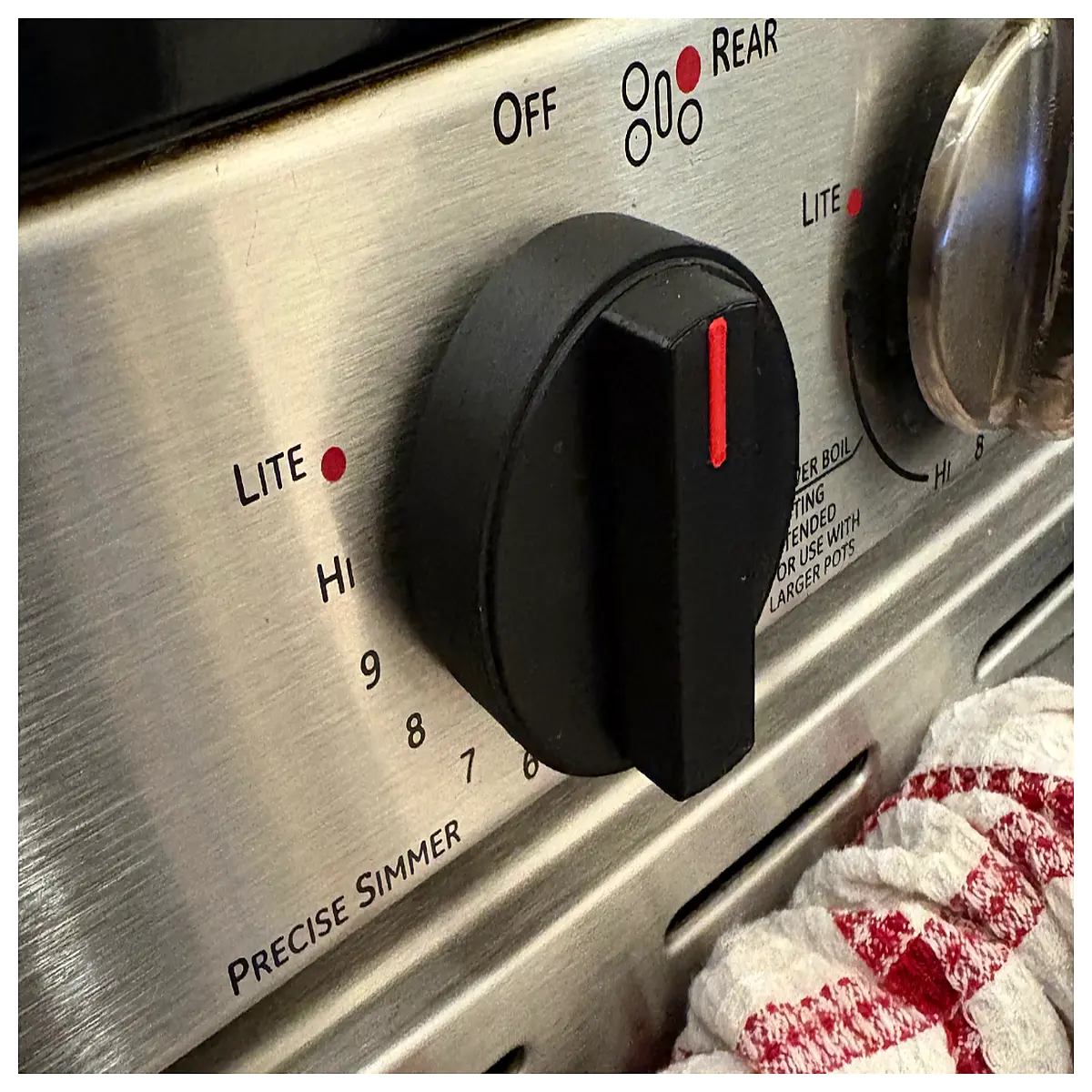stove knob replacement red indicator universal gas range control handle