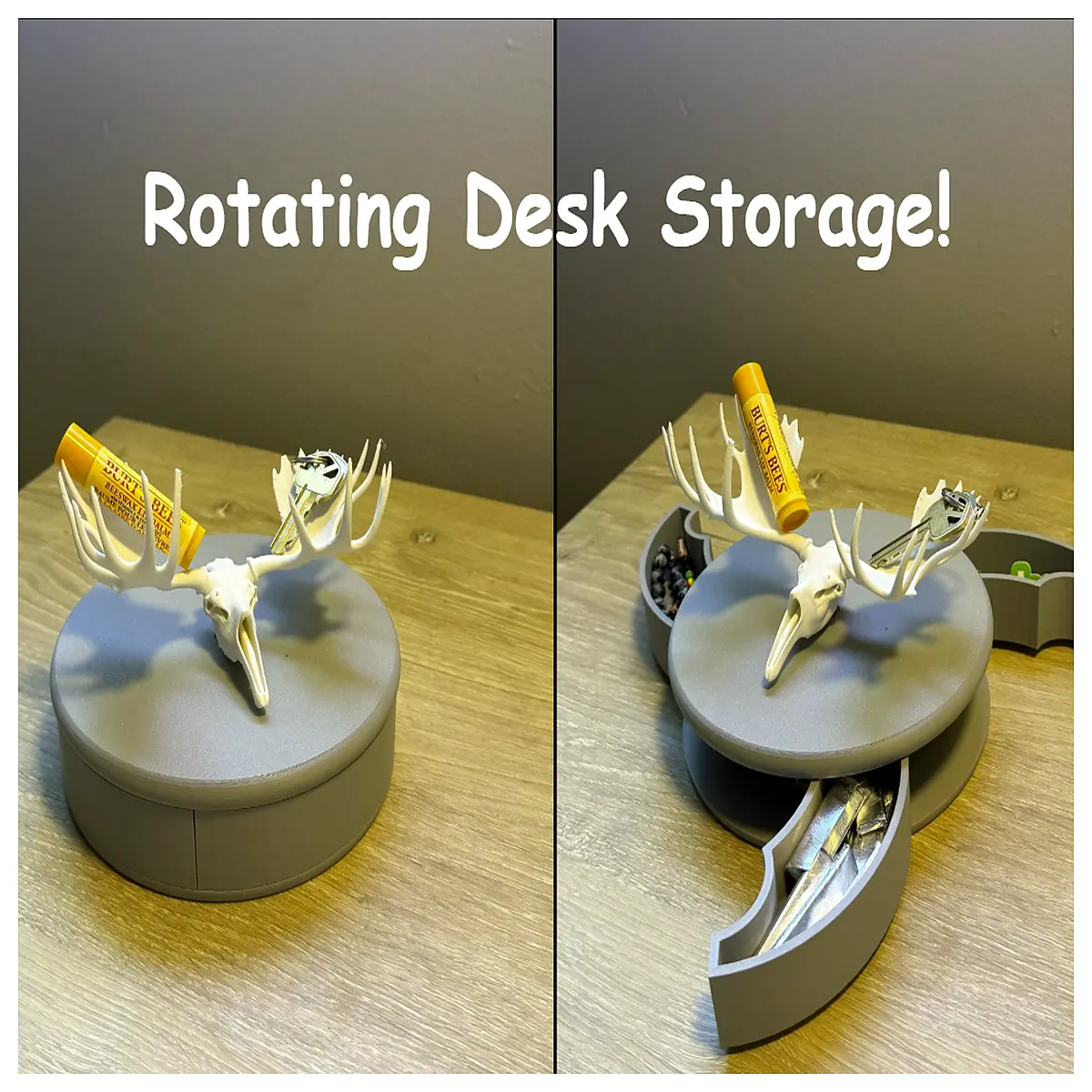 rotating desktop organizer for makeup brushes pens stationery office supplies storage