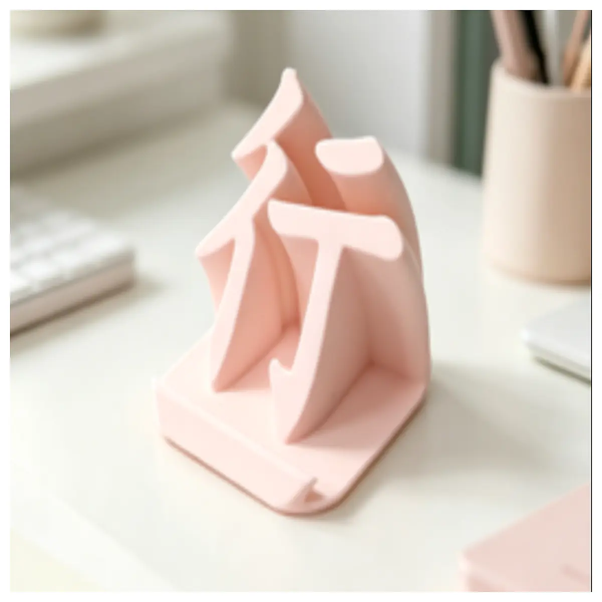 calligraphy pen holder for mobile phone desk organizer