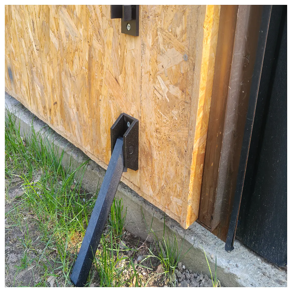 duty garage door stopper bumper for concrete driveway parking block safety barrier