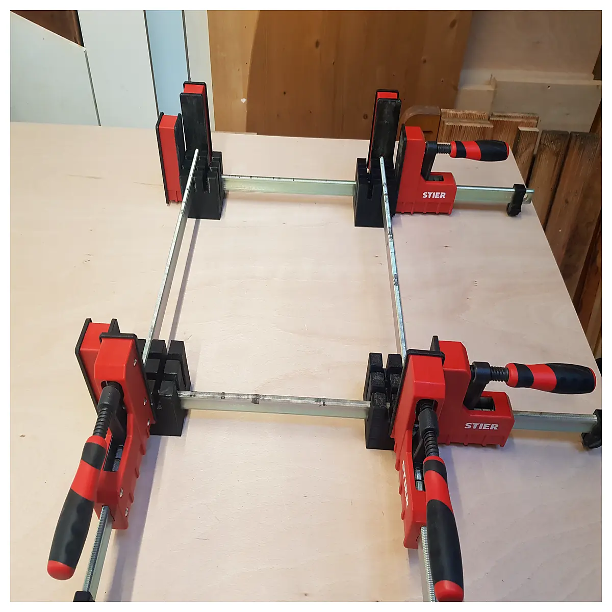 parallel clamp bracket duty mounting hardware for shelves industrial pipe support