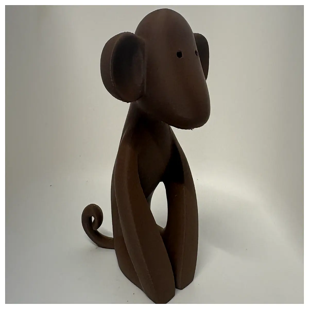 cute monkey figurine for desk decor playful animal statue ornament home shelf gift