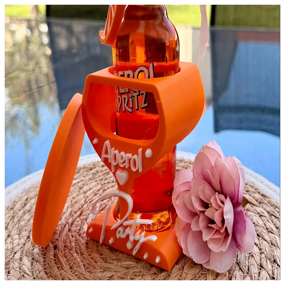 aperol spritz bar rack for bottles party decoration cocktail serving station