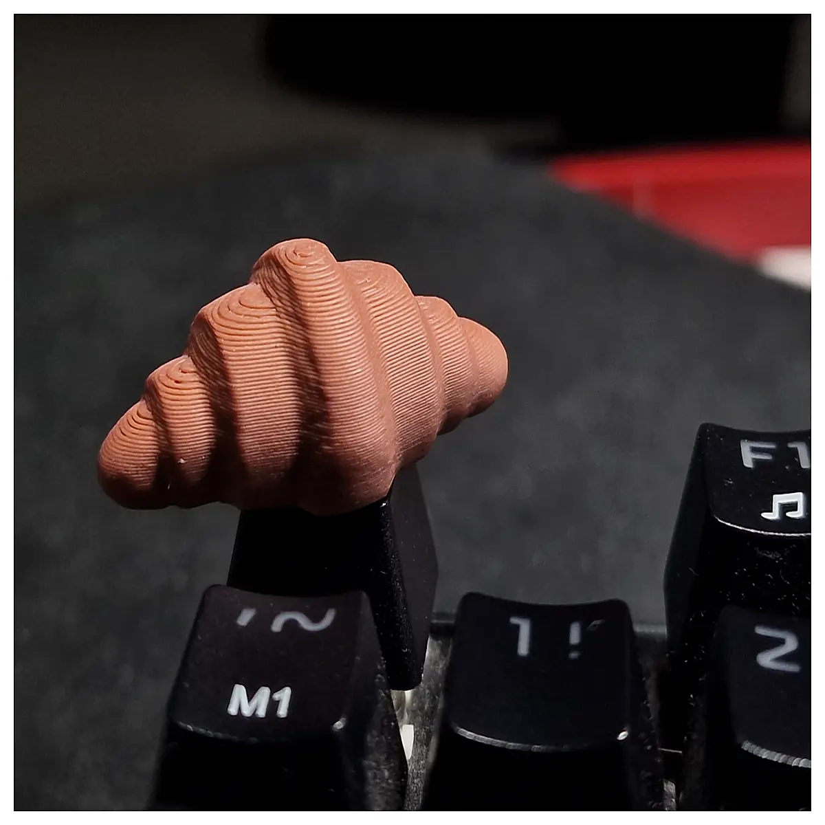 mini croissant squishy slow rising stress relief toy cute miniature food keychain fidget gadget for anxiety and