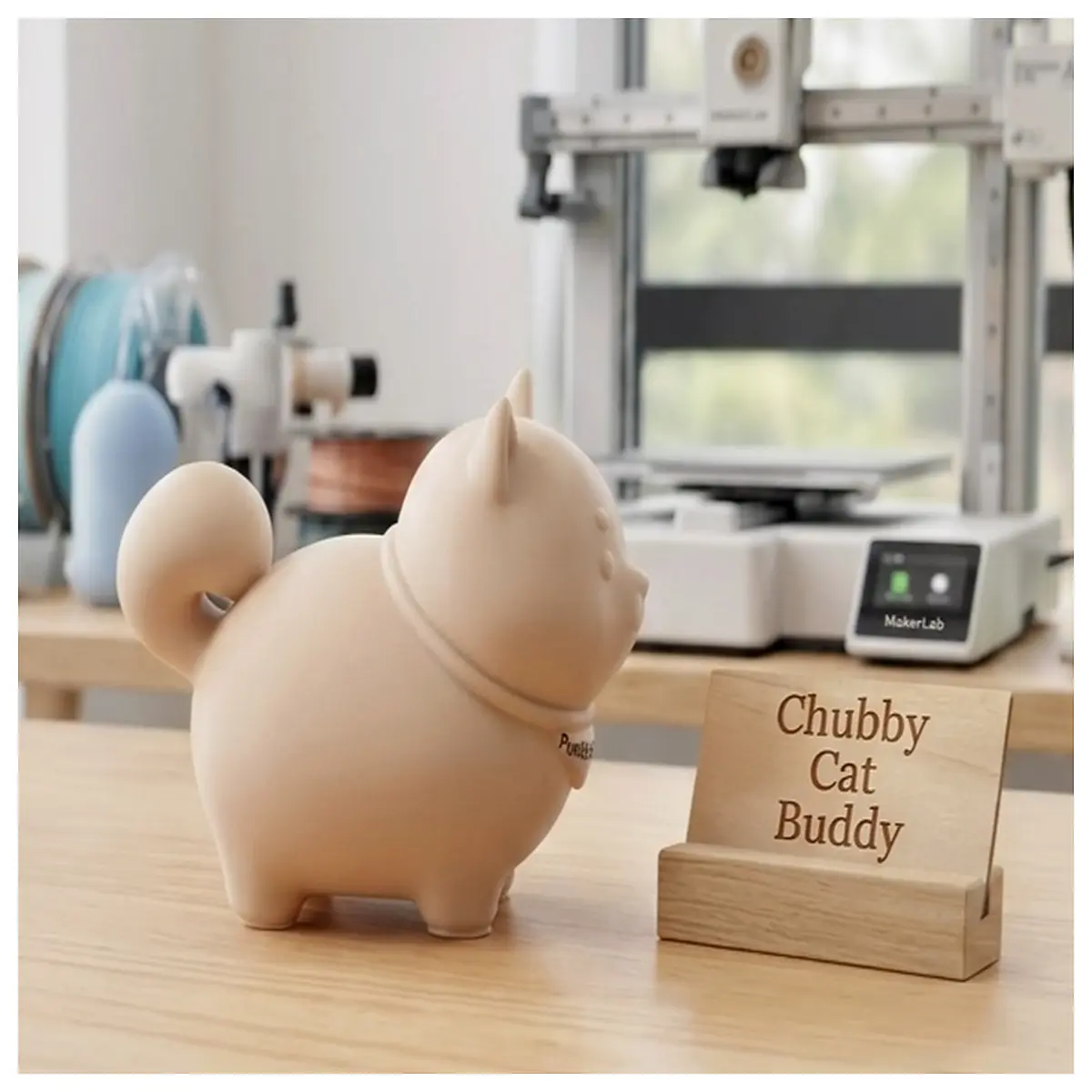 cute chubby cat plushie soft hugging pillow toy for kids gift