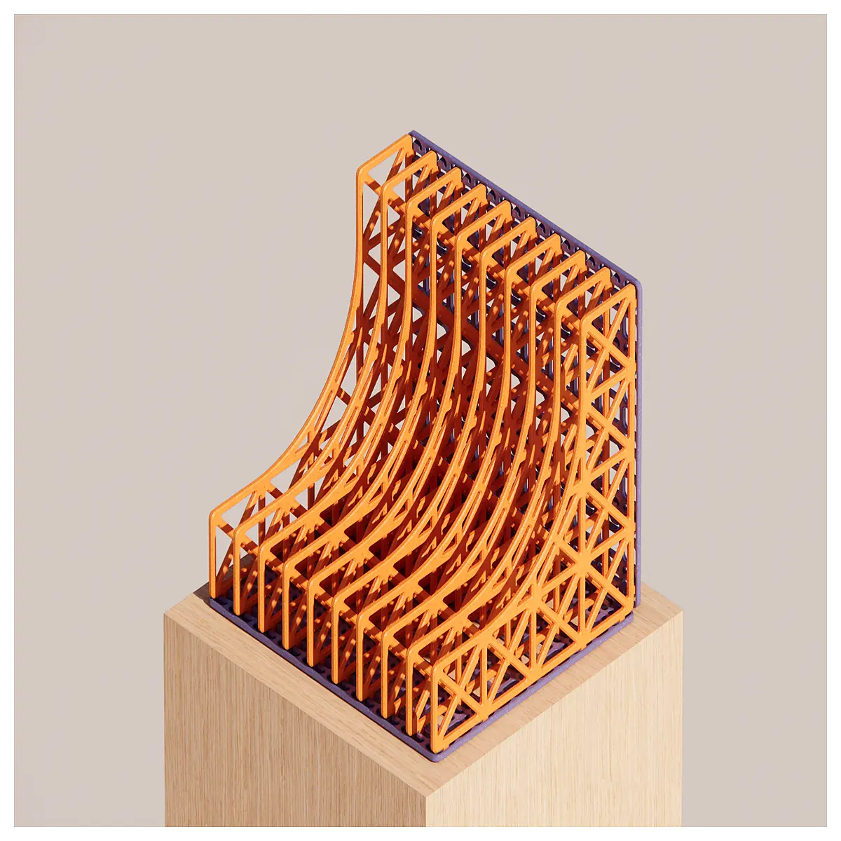 modular document organizer shelf no glue assembly architectural truss design desktop file sorter