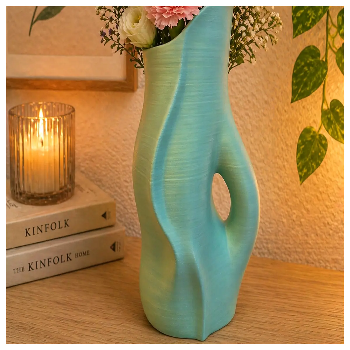 modern ceramic vase for home decor minimalist flower holder for living room table centerpiece