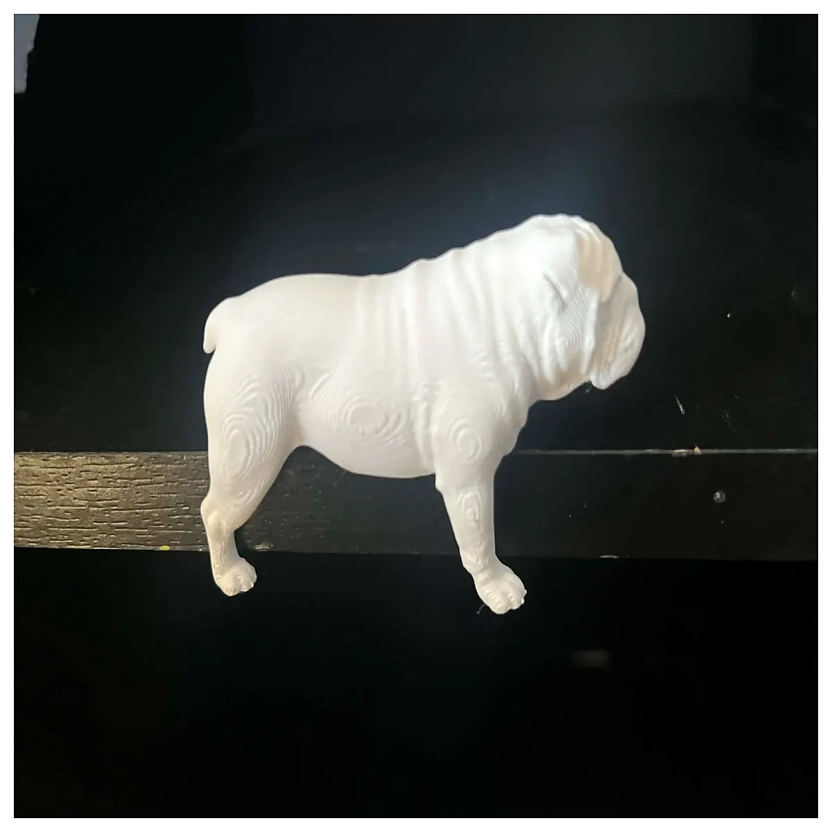 cute bulldog desk ornament funny dog figurine for office shelf adorable pet statue home decor gift