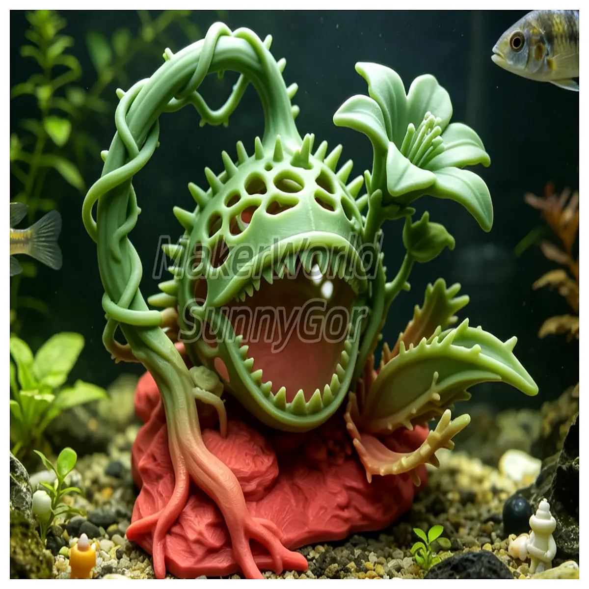underwater cave hiding spot for shrimp aquarium decoration with shelter tank background scenery betta fish resting place