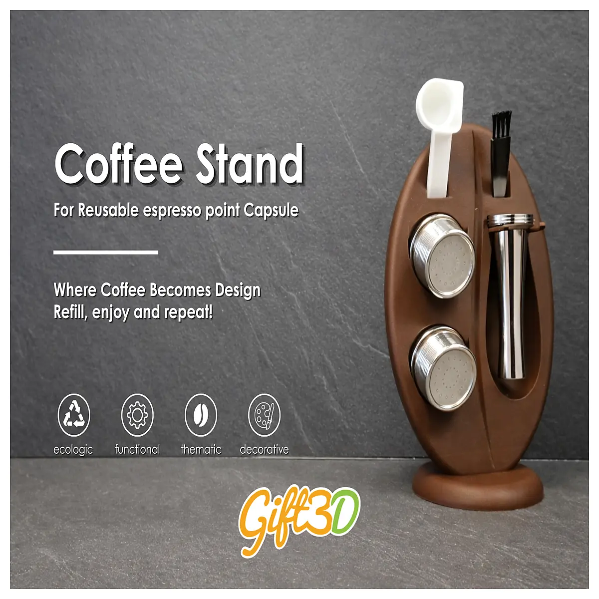 reusable espresso pod holder refillable capsule rack for nespresso compatible coffee machine accessories