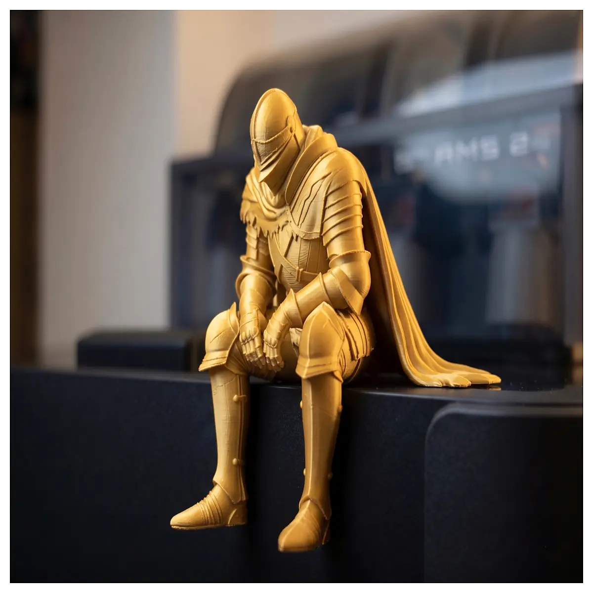 dark souls style chibi figurine sitting pose collectible gamers
