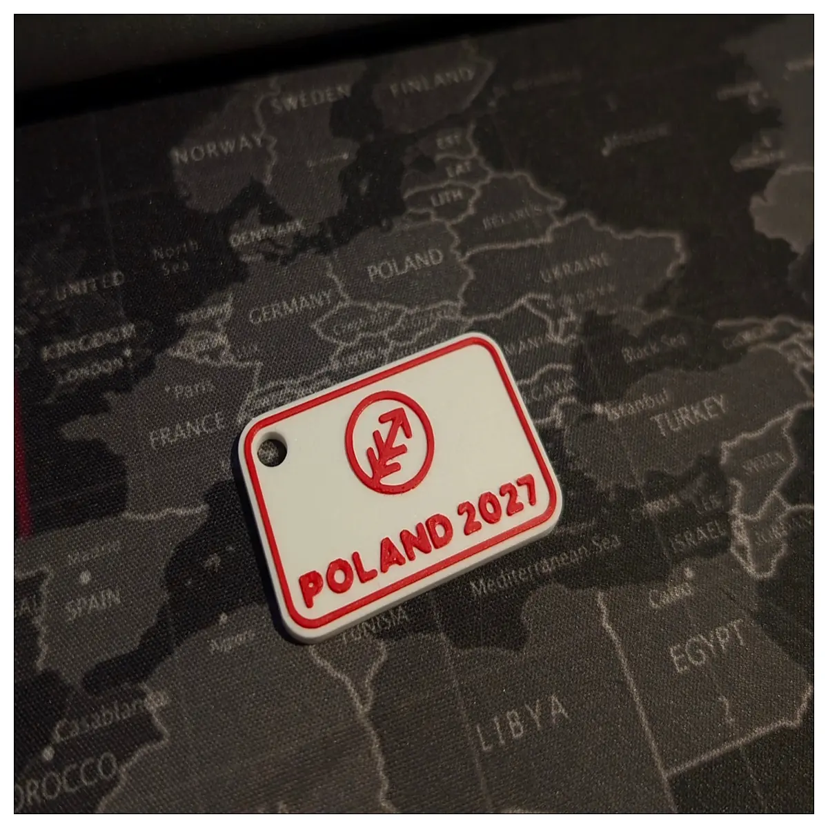 poland 2027 jamboree keychain scout souvenir metal badge collectible gift