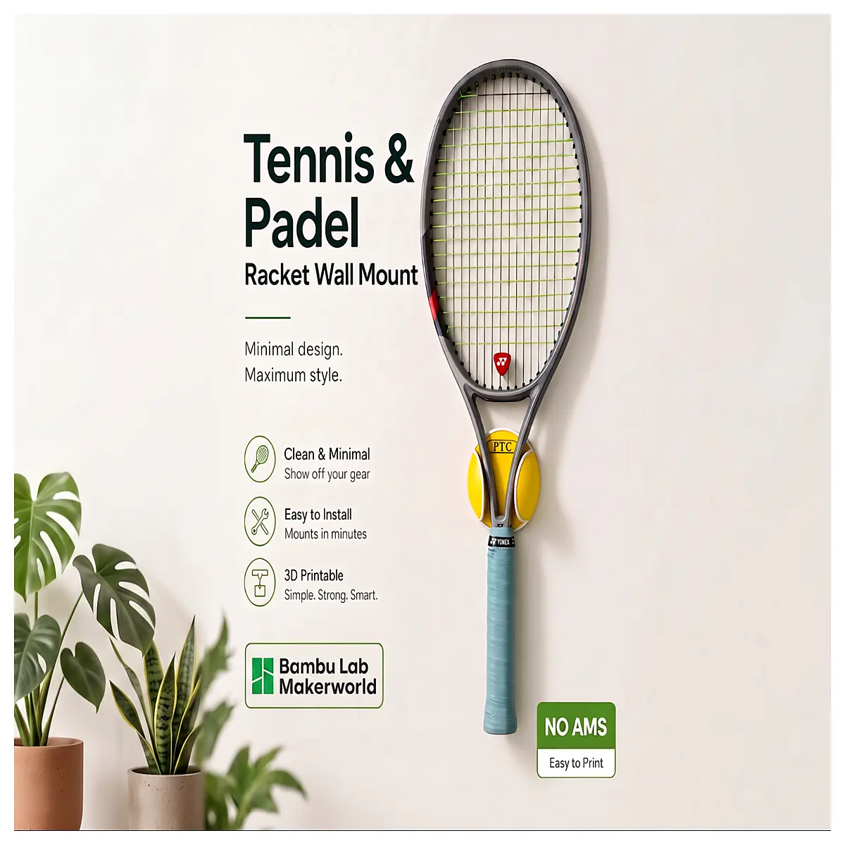 paddle wall mount rack holder for tennis padel racket storage organizer garage gym