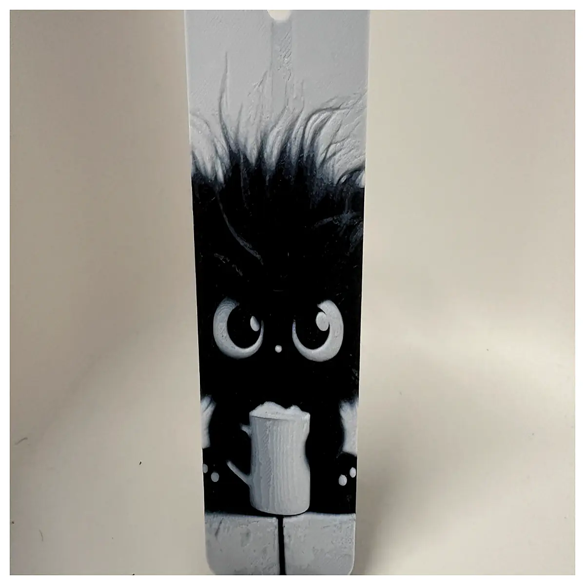 cute angry cat bookmark for reading funny feline page marker gift