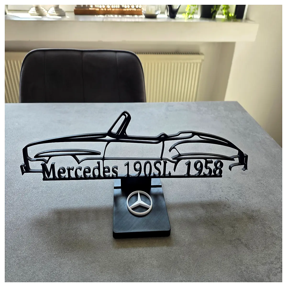 190sl silhouette 1958 classic car diecast vintage racing style