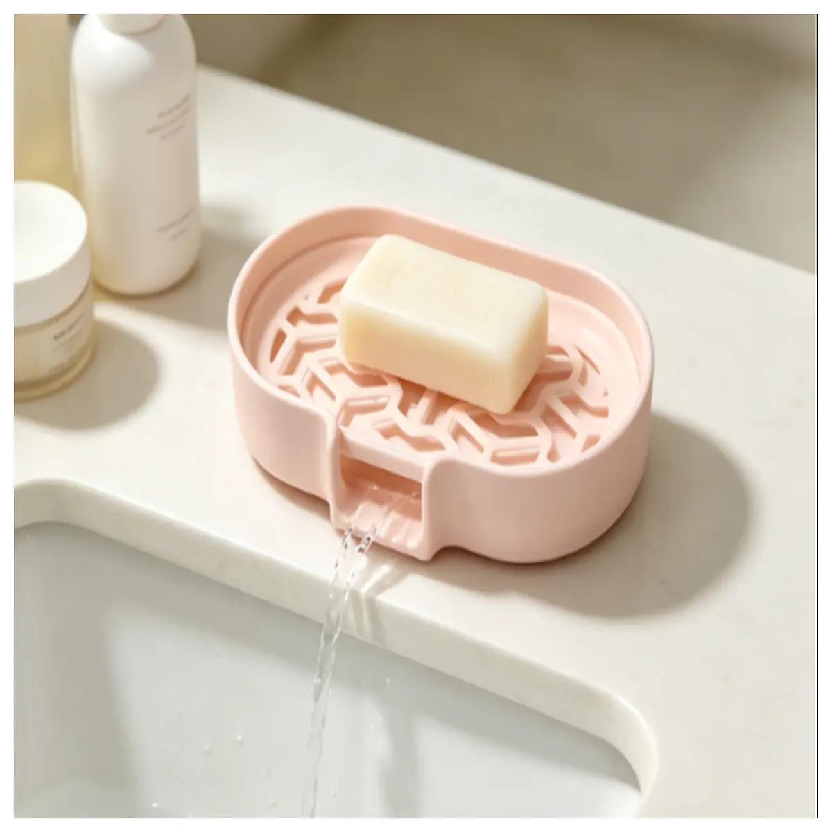 soap dish with drainage holes for bathroom vanity non slip soap saver tray holder