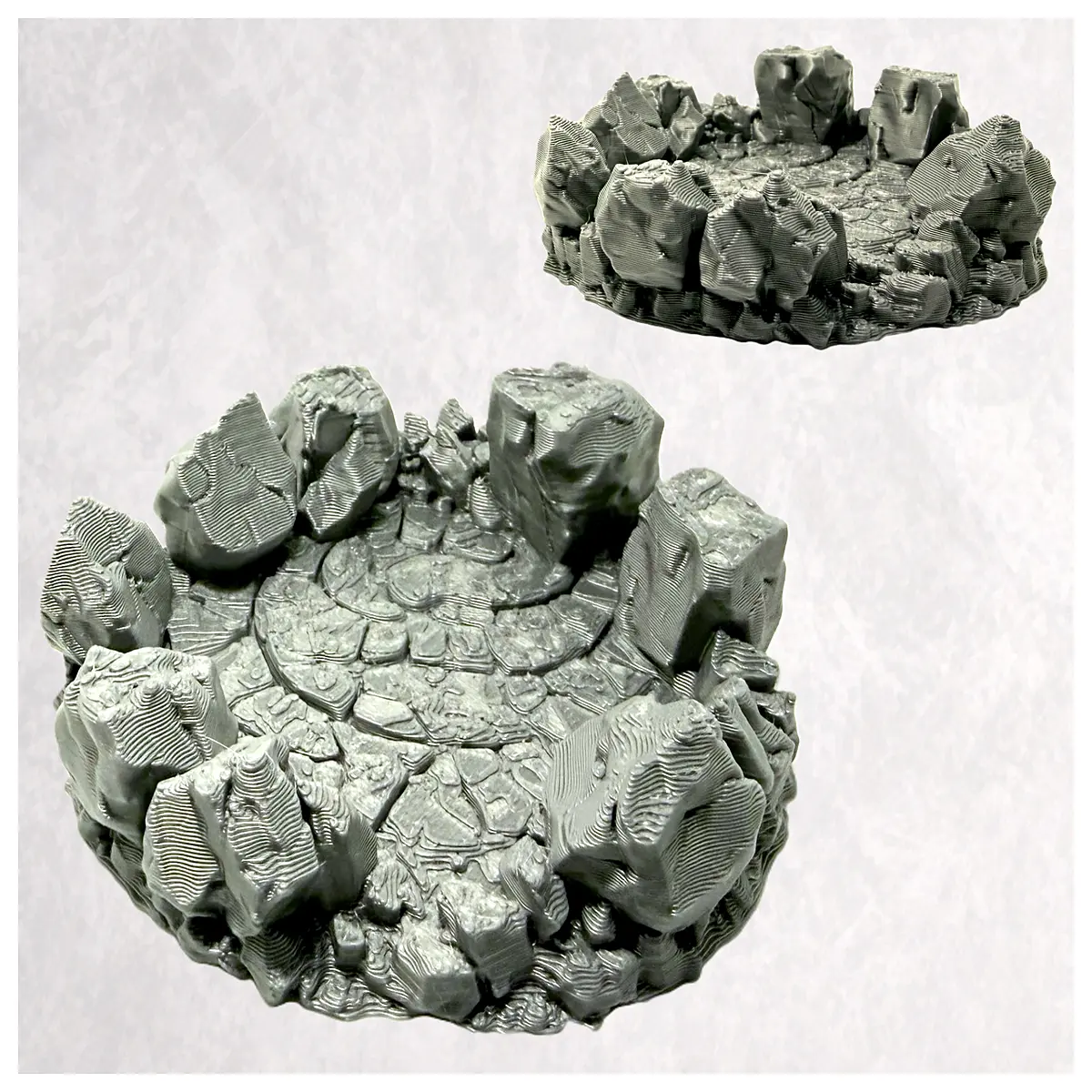 round stone base platform for outdoor garden decor natural rock pedestal riser