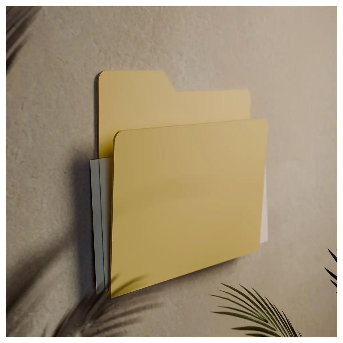 wall mounted file organizer for home office storage solutions vertical document holder desk accessories