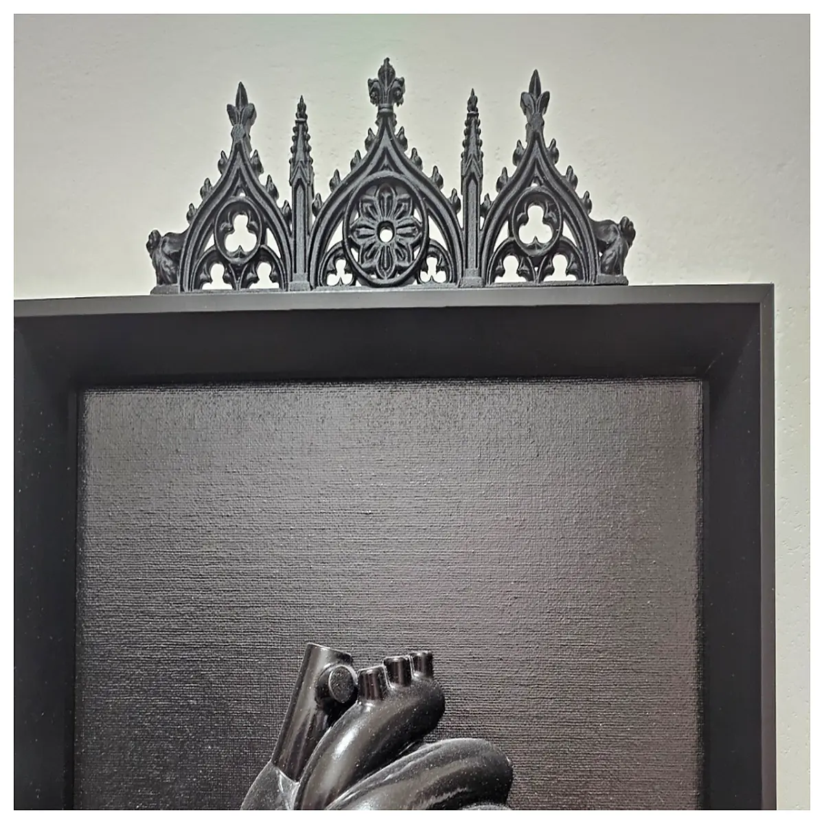 gothic ornate frame border decorative molding trim vintage dark aesthetic wall art accent