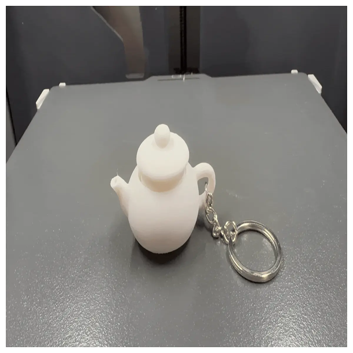 mini fidget teapot keychain clicker stress relief toy for anxiety