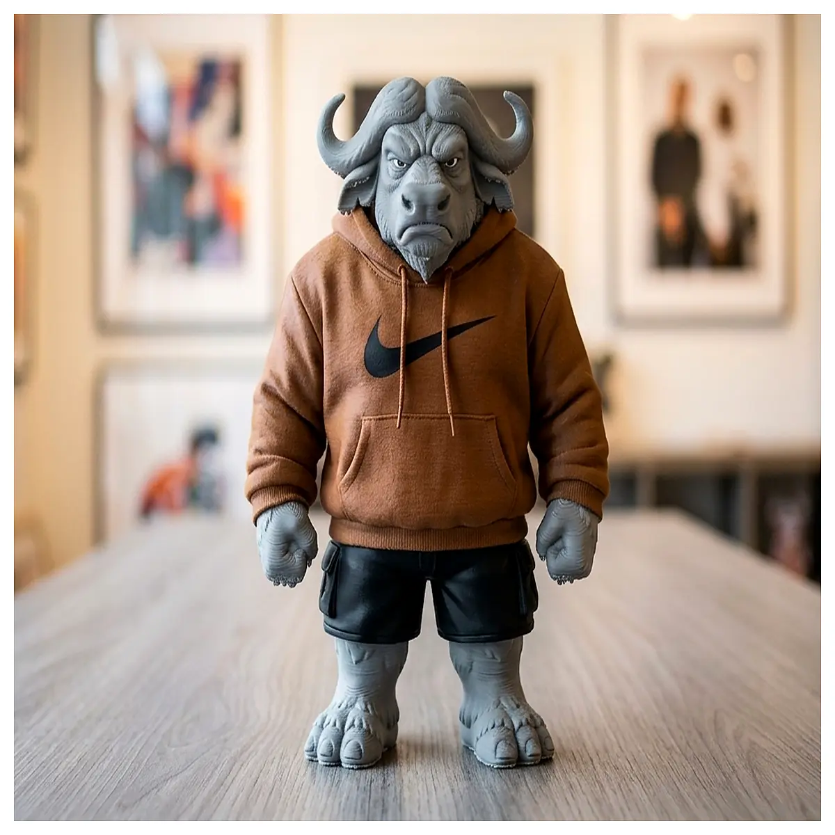 desk stress relief angry buffalo toy office funny coworkers