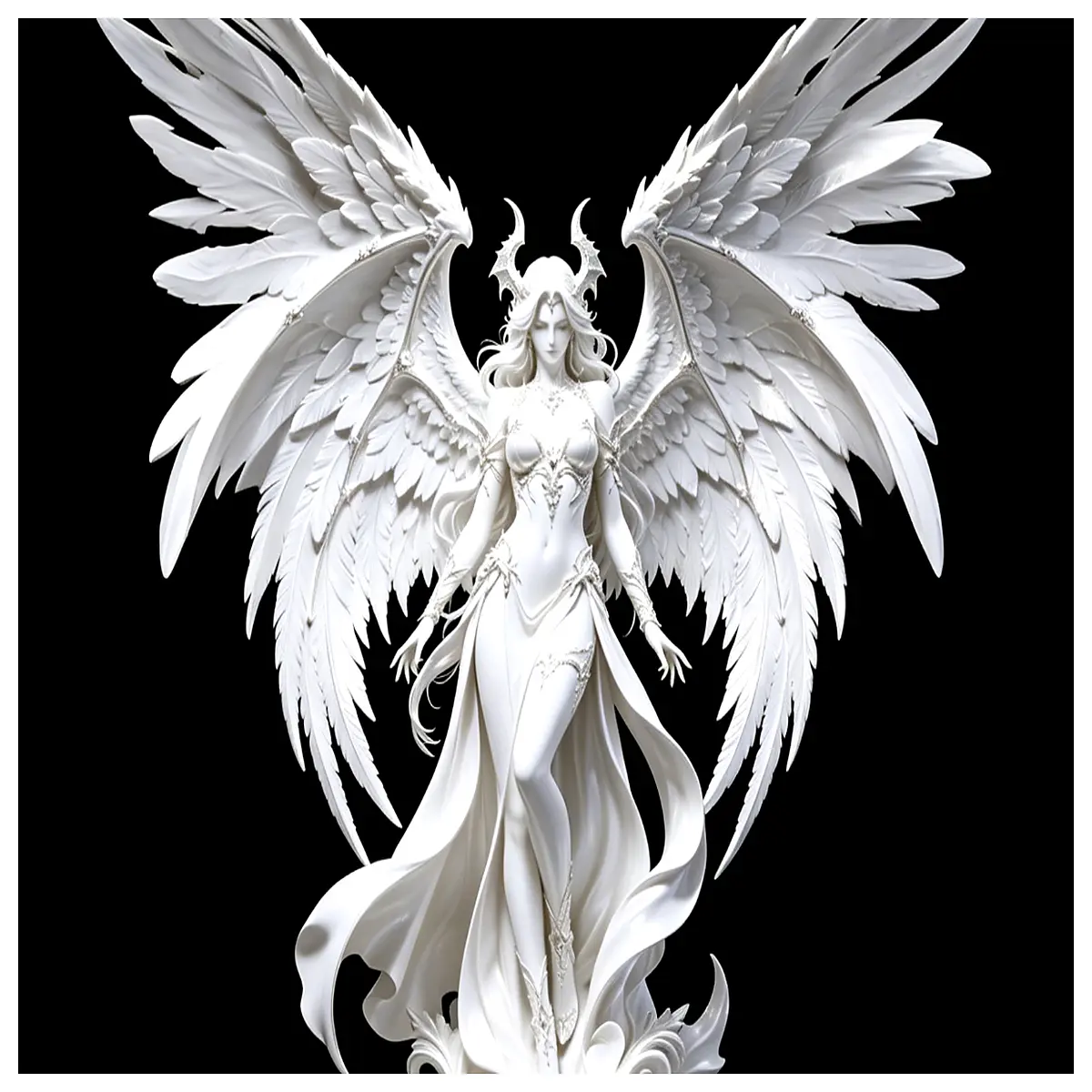 reverse print angel devil tshirt unisex streetwear graphic tee easy care cotton top