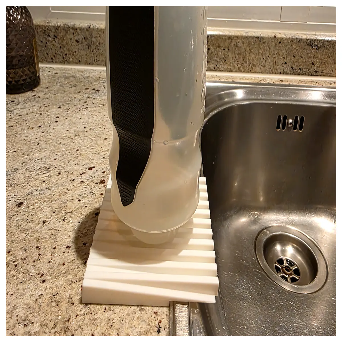 dish drying rack for bottles with drip tray bottle drainer holder organizer countertop