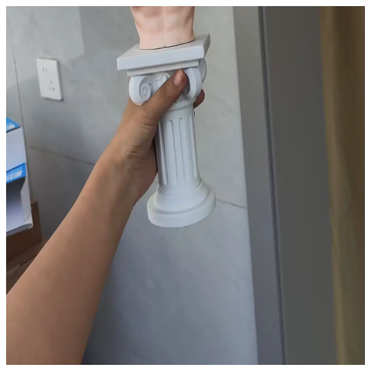 marble pedestal for bjd dolls roman column base prop