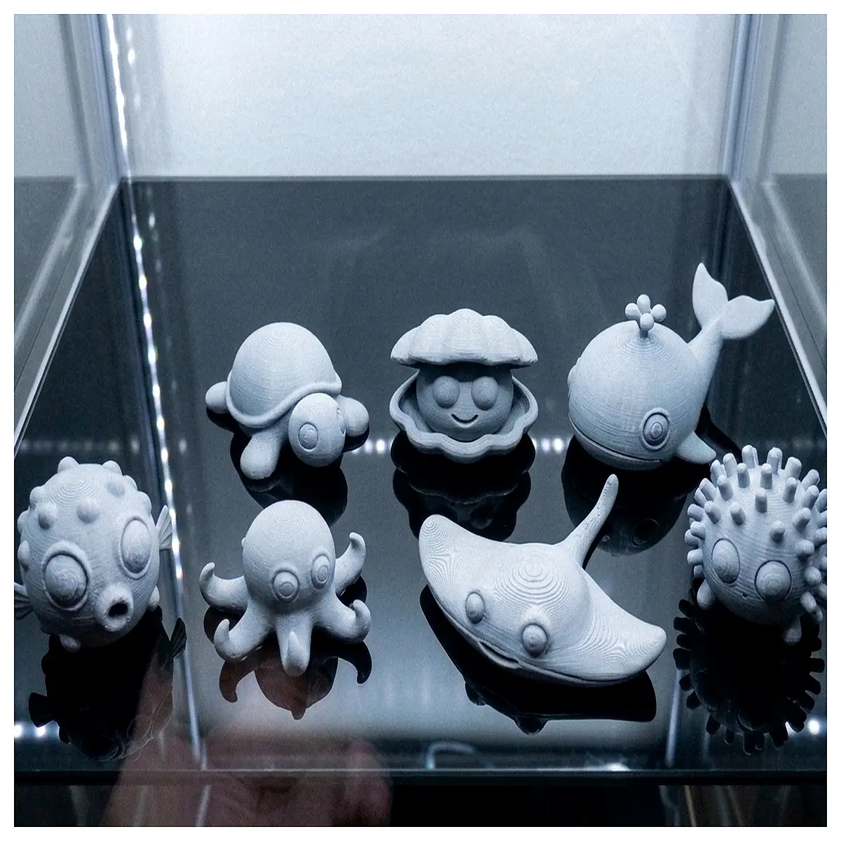 cute ocean animal desk toys for kids sea creature figurines aquarium decoration educational marine life models