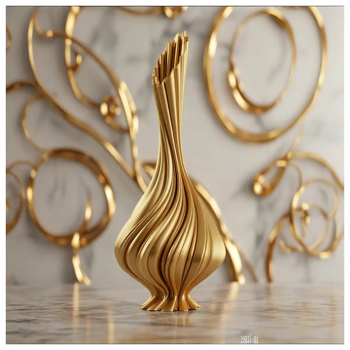 modern twisted ceramic vase for dried flowers elegant spiral stem home decor accent piece