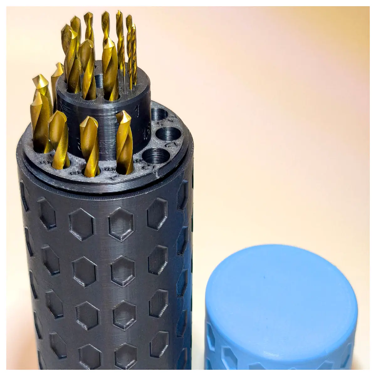 v21 drill bit organizer case 1mm to 13mm storage box for twist bits