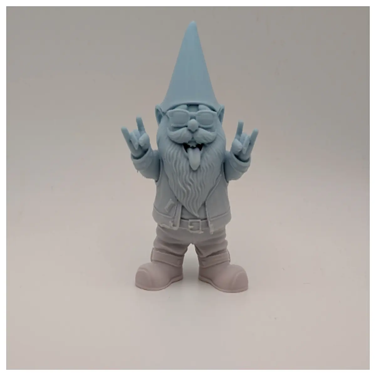 rock and roll garden gnome v2 rebellious punk statue outdoor lawn decor funny metal yard art for men