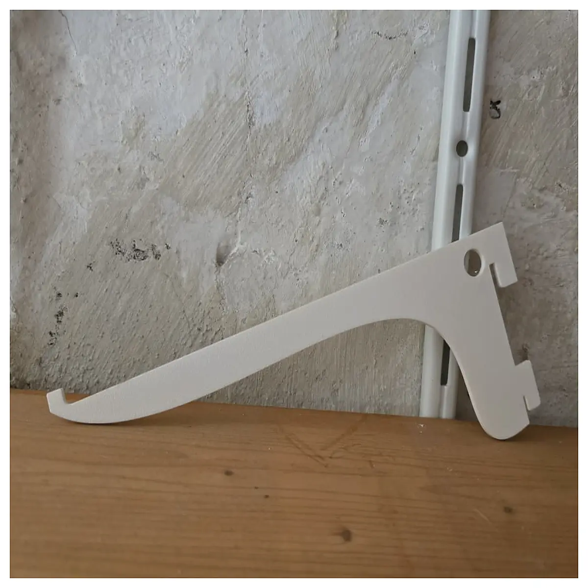 wall mounted shelf brackets duty no drilling hanging storage organizer for kitchen cabinets rustic metal supports