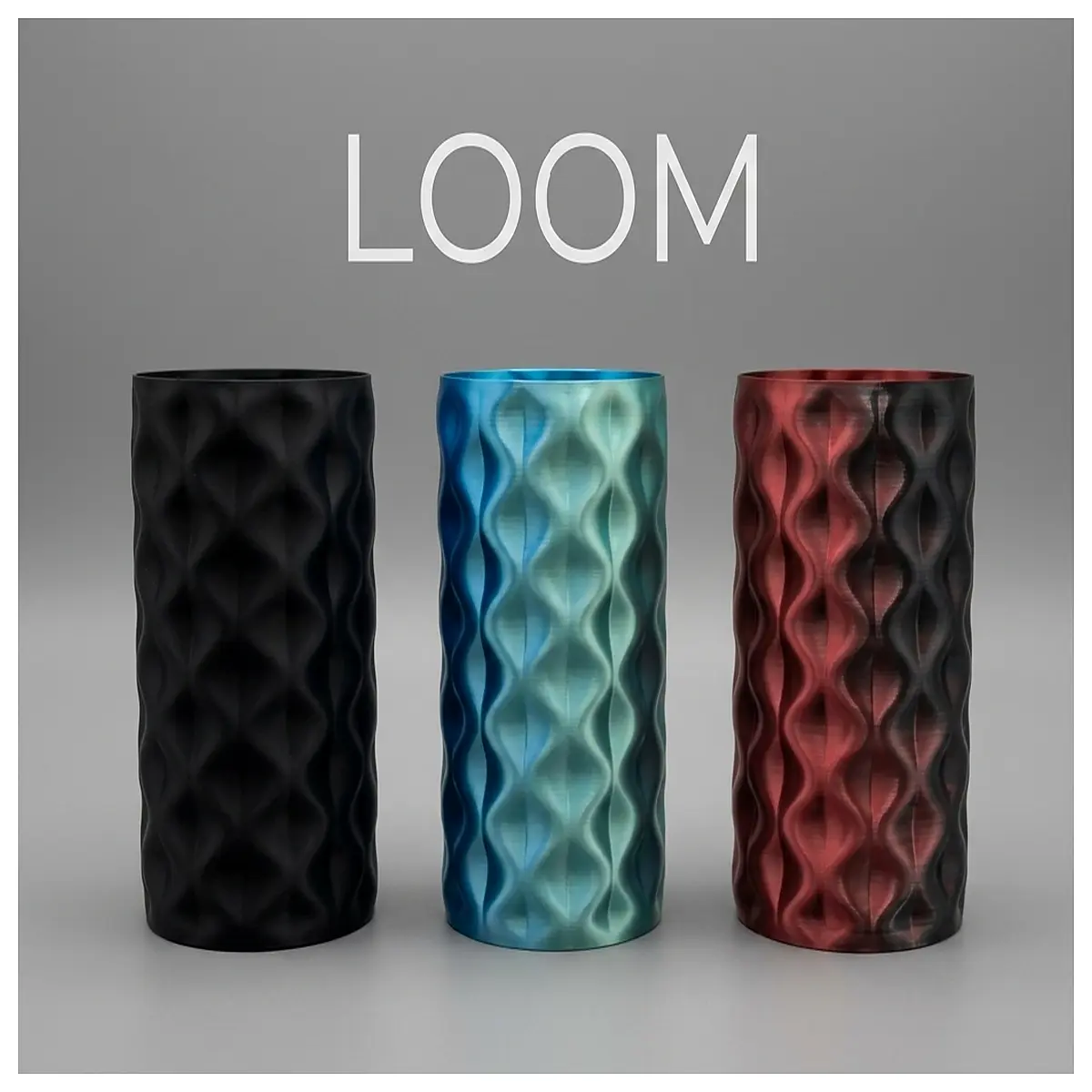 modern ceramic vase with wavy texture for home decor loom style ribbed flower pot for living room table centerpiece