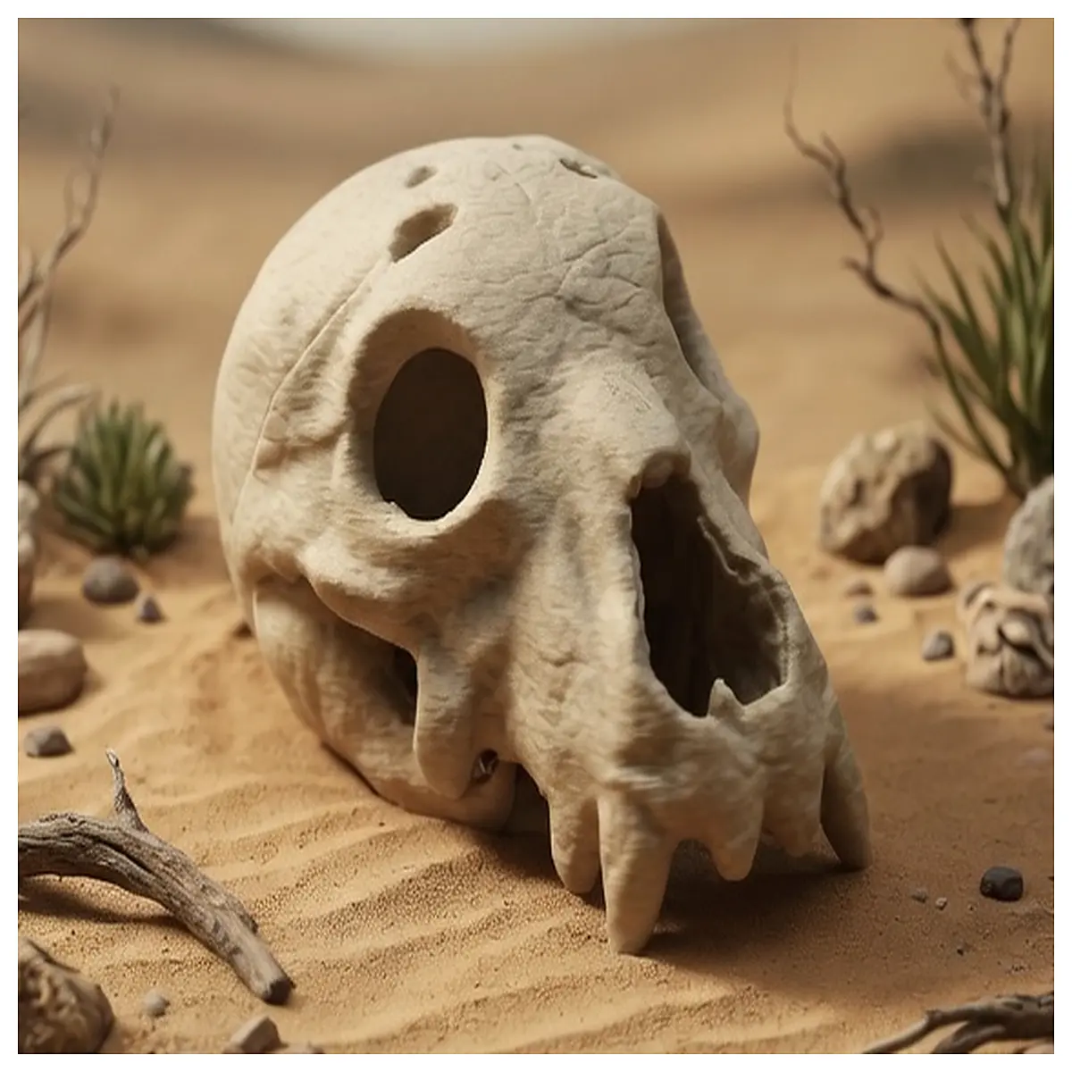 prehistoric skull cave hideout prop for room decor
