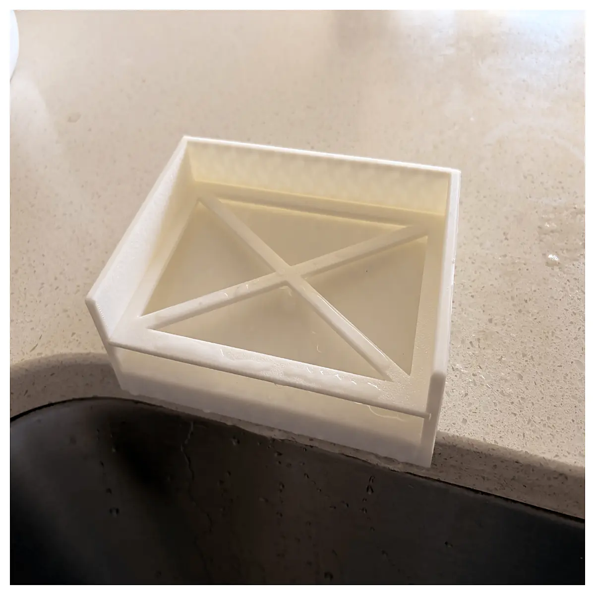 kitchen sponge holder with removable tray dripless sink organizer drain rack for dish soap dispenser storage