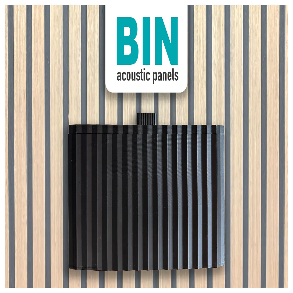 soundproof trash can with modern pleated design for bedroom noise reduction