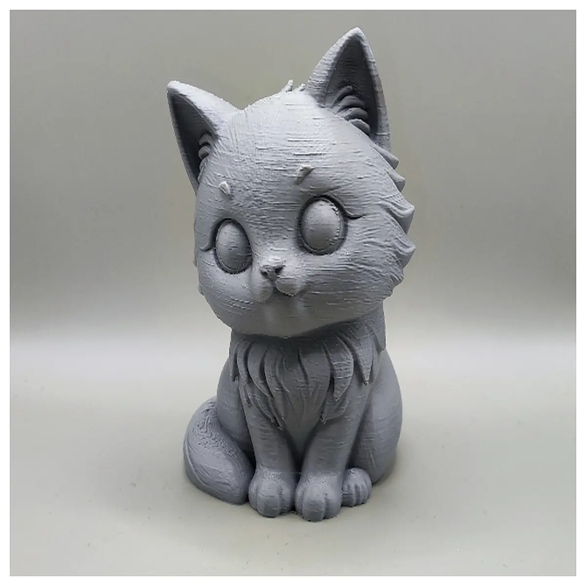 cute kawaii cat figurine adorable chibi toy collectible plush animal kids