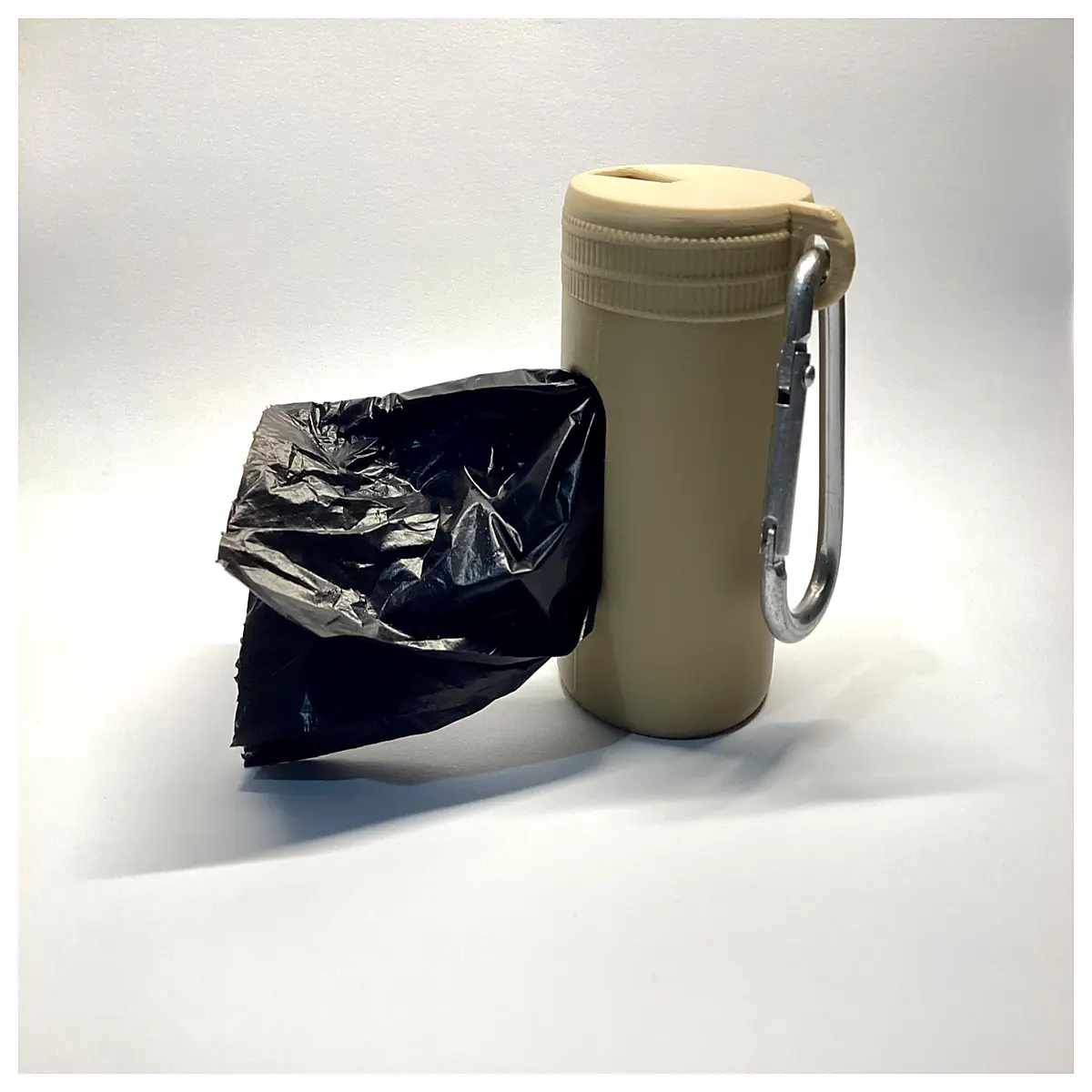 dog poop bag holder for leash clip portable waste dispenser with roll refills