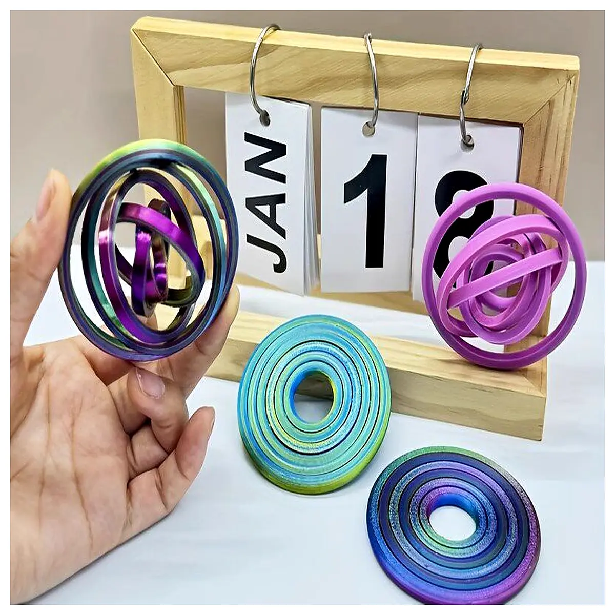 spinning top fidget toy for stress relief anxiety center desk gadget adult kids sensory