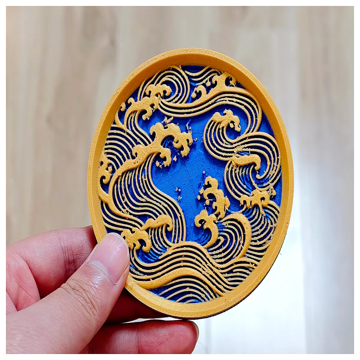 ocean wave fridge magnet oceanic sea shore beach vacation souvenir travel memory decorative kitchen decor